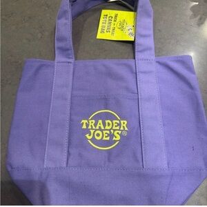 Trader Joe's Purple Mini Tote Bag